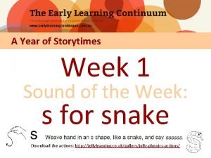 www earlylearningcontinuum com au A Year of Storytimes