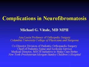 Michael g vitale, md Michael g vitale, md
