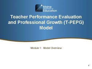 Performance evaluation model Performance evaluation model
