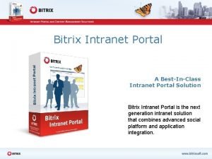 Bitrix intranet