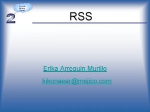 Foro de Edicin Digital RSS Erika Arreguin Murillo