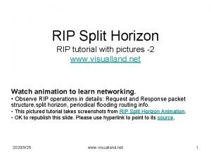 RIP Split Horizon RIP tutorial with pictures 2