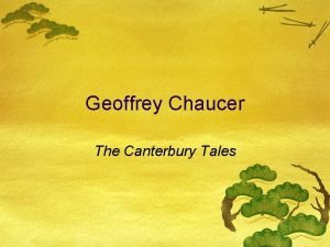 Introductory setting of the canterbury tales