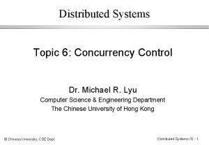 Serial equivalence in distributed system