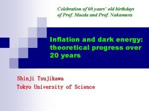 Celebration of 60 years old birthdays of Prof