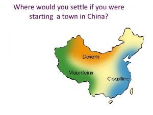 Where would you settle if you were starting