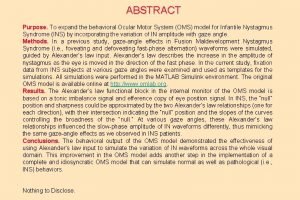 Alexander's law nystagmus