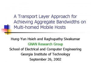 Throughput vs bandwidth