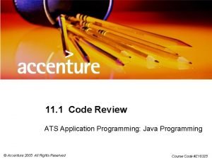 Java coding standards checklist