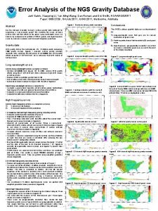 Error Analysis of the NGS Gravity Database Jarir