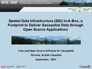 National spatial data infrastructure