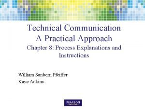 Technical Communication A Practical Approach Chapter 8 Process