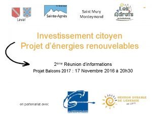 Saint Mury Monteymond Laval Investissement citoyen Projet dnergies Saint Mury Monteymond Laval Investissement citoyen Projet dnergies