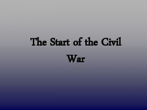 The Start of the Civil War Secession SC