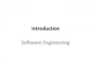 Introduction of software