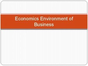 Economic factors definition