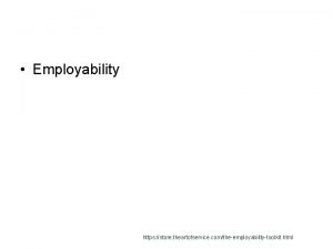 Employability https store theartofservice comtheemployabilitytoolkit html Employability Employability