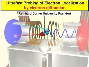 Ultrafast Probing of Electron Localization by electron diffraction