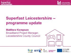 Superfast broadband leicestershire