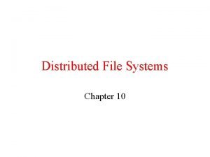 Network file system architecture