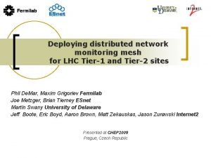 Distributed network monitoring