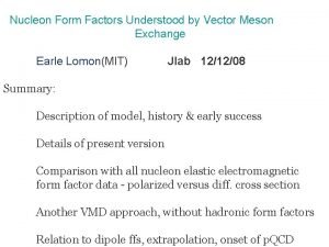 Nucleon Form Factors Understood by Vector Meson Exchange