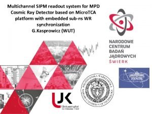 Multichannel SIPM readout system for MPD Cosmic Ray