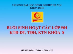 TRNG I HC CNG NGHIP H NI KHOA