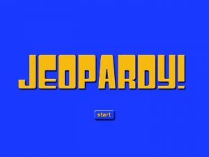 Jeopardy Opening Game Board Definitions Magnetic Field of