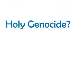 Deuteronomy genocide Deuteronomy genocide