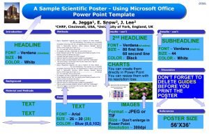 Scientific poster template publisher