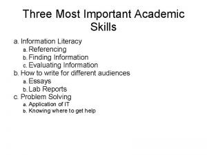 What are study skills and why are they important What are study skills and why are they important