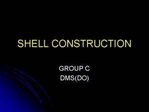 SHELL CONSTRUCTION GROUP C DMSDO OBJECTIVE Variations in