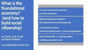 Foundational economy