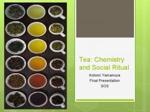 Tea Chemistry and Social Ritual Kotomi Yamamura Final