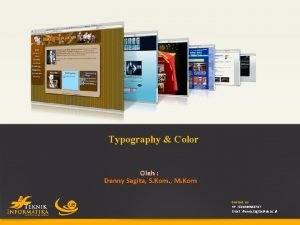 Typography Color Oleh Denny Sagita S Kom M