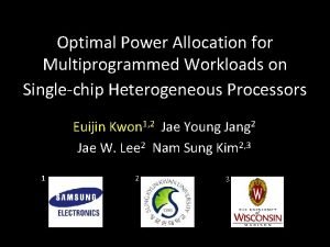 Optimal Power Allocation for Multiprogrammed Workloads on Singlechip