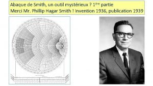 Abaque de Smith un outil mystrieux 1re partie