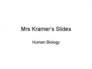 Mrs Kramers Slides Human Biology Respiratory System The