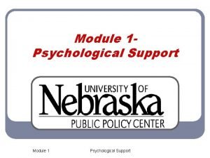 Support module Support module