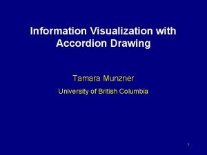 Information Visualization with Accordion Drawing Tamara Munzner University
