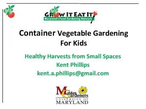 Container Vegetable Gardening For Kids Healthy Harvests from