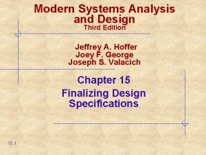 Modern Systems Analysis and Design Third Edition Jeffrey