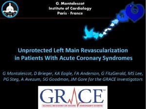 Unprotected Left Main Revascularization in Patients With Acute