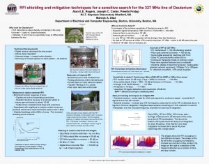 RFI shielding and mitigation techniques for a sensitive