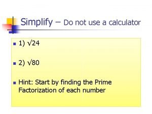 Simplify calculator