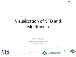 1 17 Visualization of GTD and Multimedia Remco