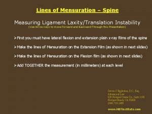 Lines of mensuration