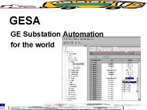 Ge substation automation