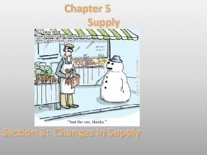 Chapter 5 section 3 changes in supply
